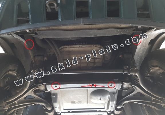 Steel gearbox skid plate for Mercedes ML W163