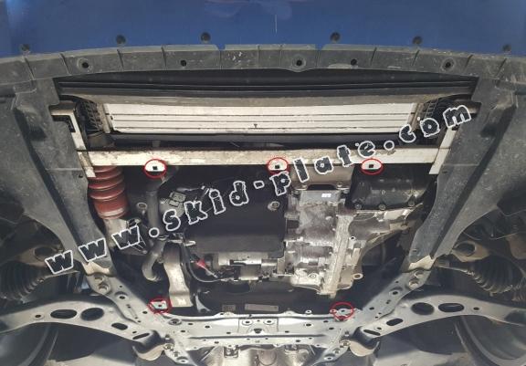 Steel skid plate for the protection of the engine and the gearbox for Mini Clubman