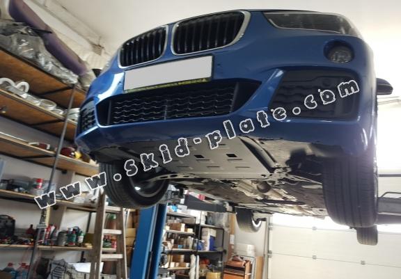 Steel skid plate for the protection of the engine and the gearbox for Mini Clubman