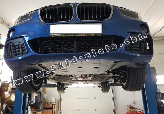 Steel skid plate for the protection of the engine and the gearbox for Mini Clubman