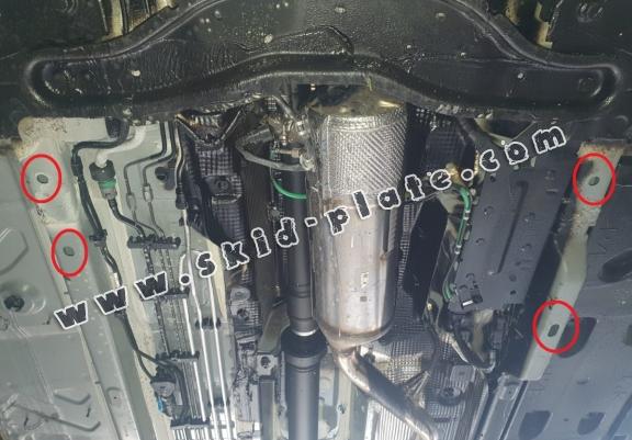 Steel DPF skid plate  for Dacia Duster