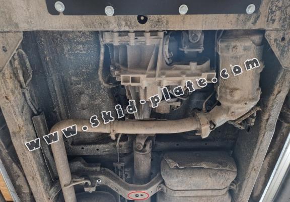Steel gearbox skid plate for Nissan Navara D40