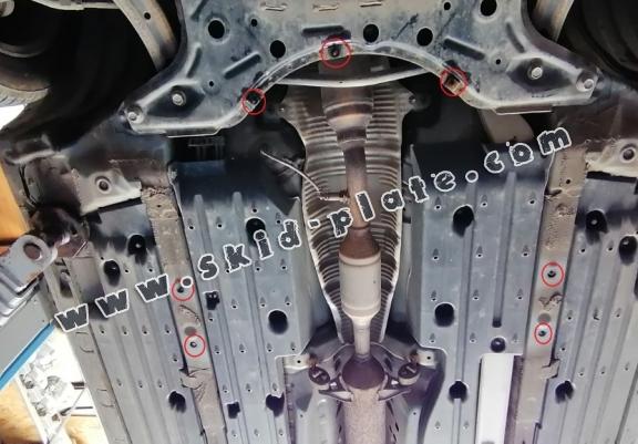 Steel catalytic converter plate/cat lock for Toyota Prius