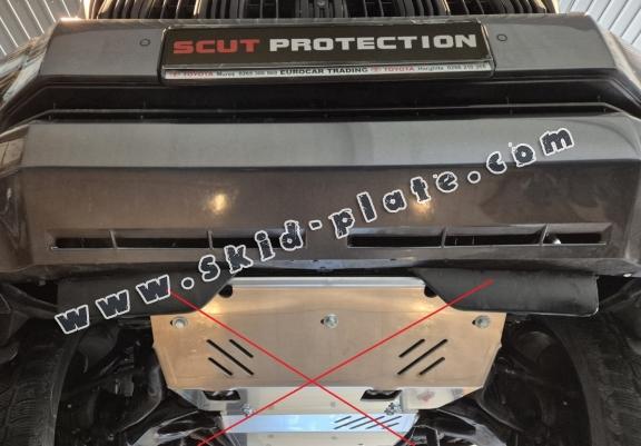 Aluminum gearbox skid plate for Toyota FJ Cruiser