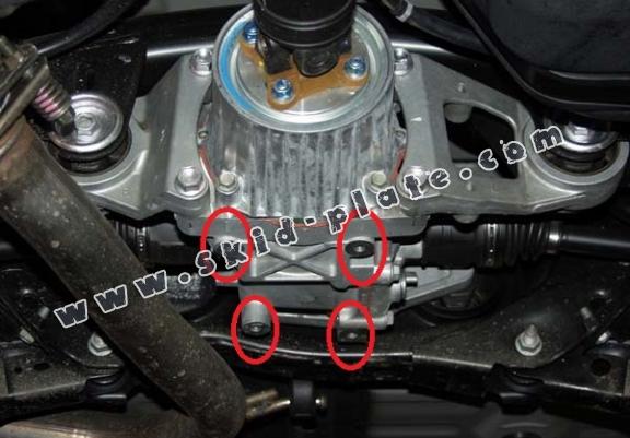 Steel differential skid plate for Toyota RAV 4