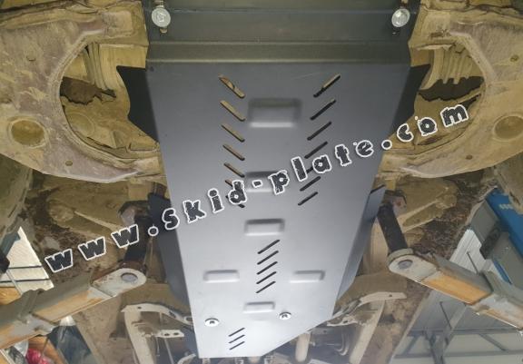 Steel gearbox and differential skid plate for Toyota Hilux