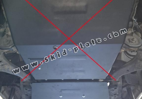 Steel gearbox and differential skid plate for Volkswagen Amarok -  V6 automat