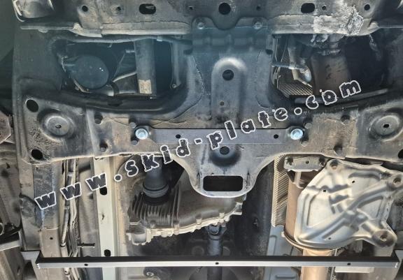Steel gearbox and differential skid plate for Volkswagen Amarok -  V6 automat
