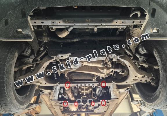 Steel gearbox skid plate for Isuzu D-Max