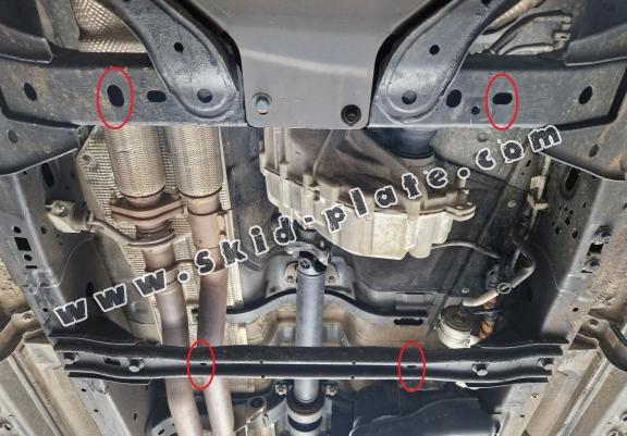 Aluminum transfer case skid plate for Ford Ranger Raptor