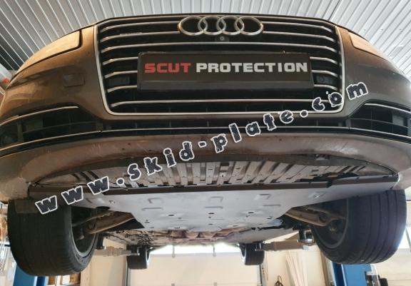 Steel skid plate for Audi A8