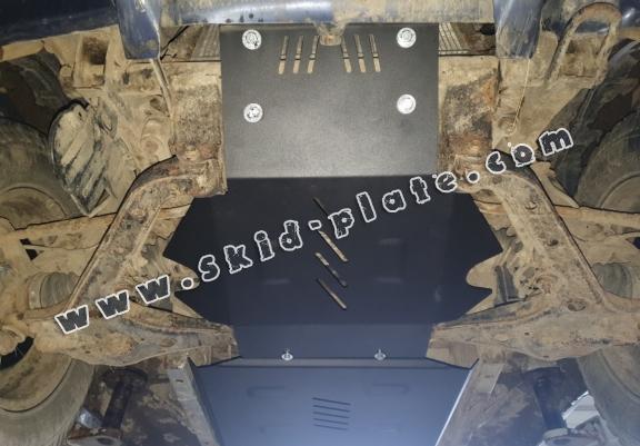 Steel skid plate for Suzuki X90