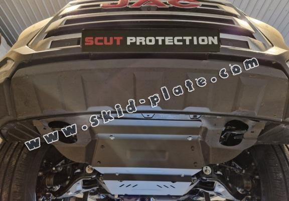 Steel skid plate for Jac T8