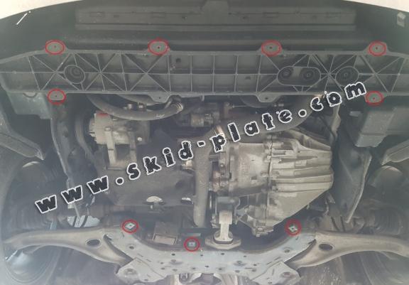 Steel skid plate for the protection of the engine and the gearbox for Hyundai i40