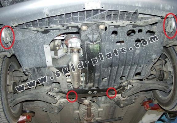 Steel skid plate for Nissan Primera P12