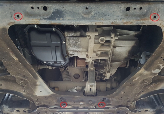 Steel skid plate for Nissan Juke