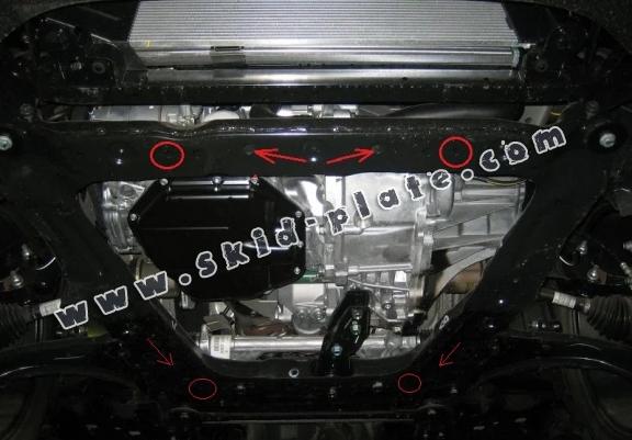Steel skid plate for Nissan Qashqai J10