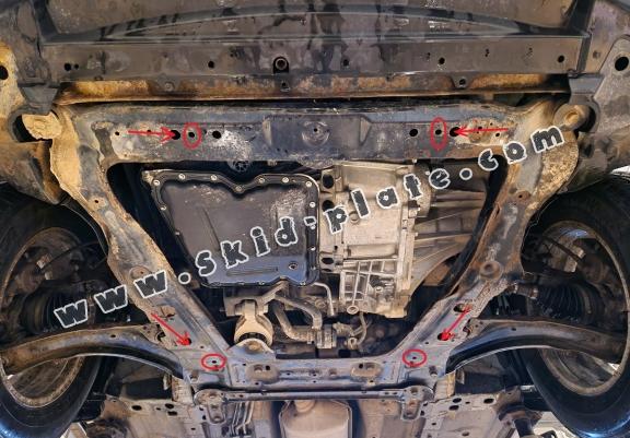 Steel skid plate for Nissan X-Trail T31 - Vers 2.0