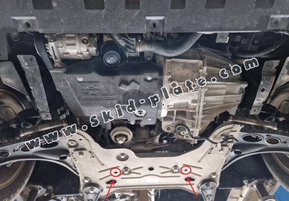 Steel skid plate for Nissan NV300