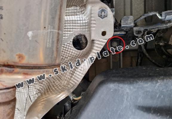 Steel catalytic converter plate/cat lock for Nissan Interstar