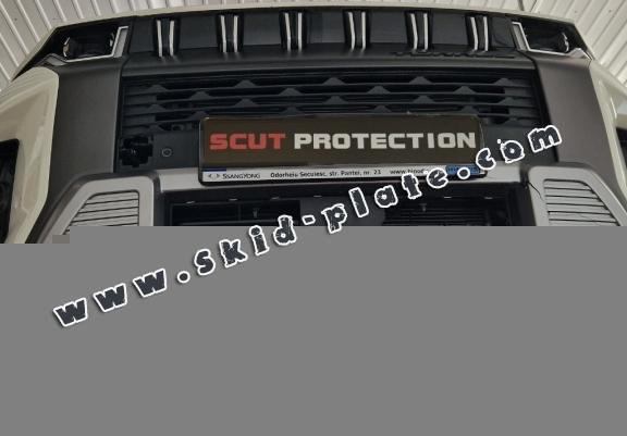Steel skid plate for Ssangyong Torres
