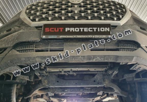 Steel skid plate for Ssangyong Musso Grand