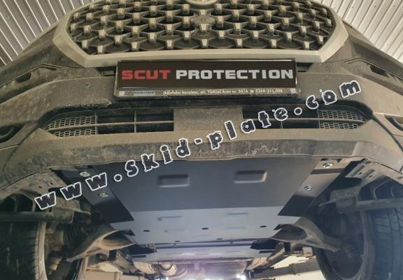 Steel skid plate for Ssangyong Musso Grand