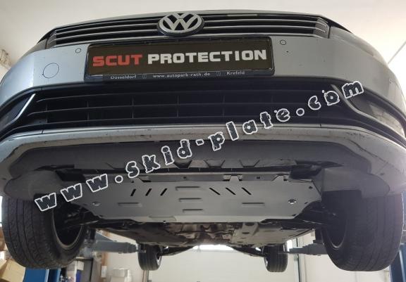 Steel skid plate for VW Passat B6