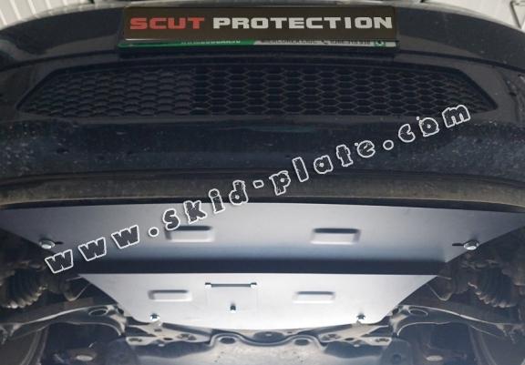 Steel skid plate for the protection of the engine and the gearbox for Seat Mii