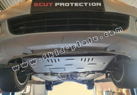 Aluminum skid plate for VW Jetta