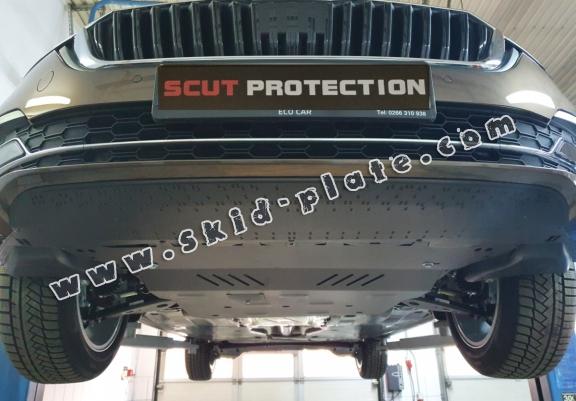 Steel skid plate for VW Passat