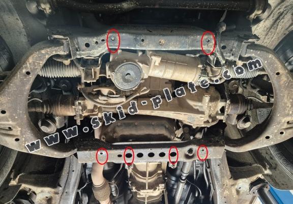 Steel skid plate for Isuzu D-Max