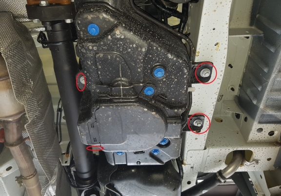 Steel AdBlue tank plate for Ford Transit