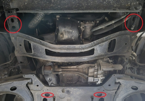 Aluminum skid plate for Ford Transit 4x4