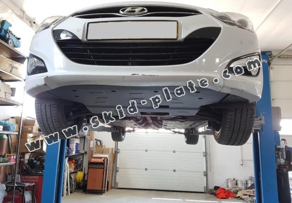 Steel skid plate for the protection of the engine and the gearbox for Hyundai i40