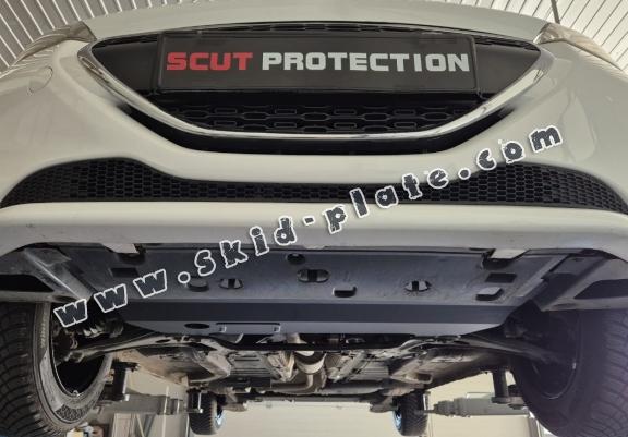 Steel skid plate for Peugeot 208