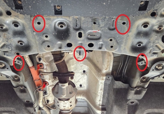 Steel skid plate for Hyundai Tucson