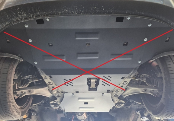 Steel skid plate for Hyundai Tucson
