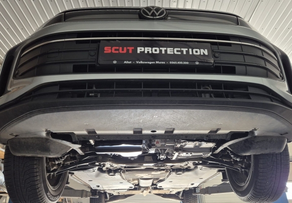 Aluminum skid plate for VW Tiguan