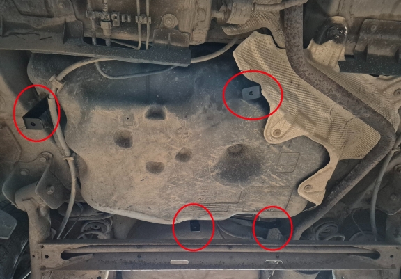 Steel fuel tank skid plate  for Dacia Sandero