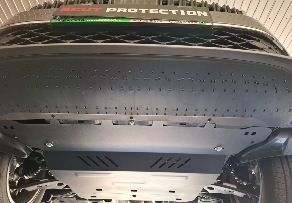 Steel skid plate for Skoda Superb 4