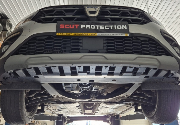 Aluminum skid plate for Dacia Sandero