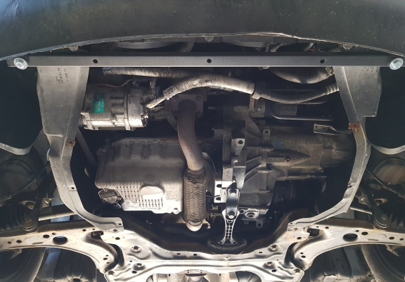 Aluminum skid plate for Audi A3