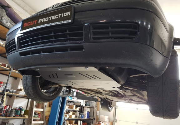 Aluminum skid plate for Audi A3