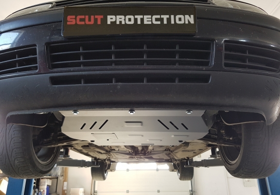 Aluminum skid plate for Audi A3