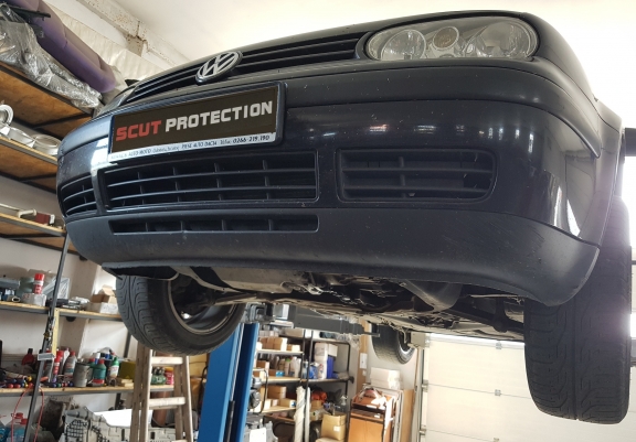 Aluminum skid plate for Audi A3
