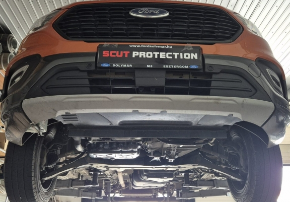 Aluminum skid plate for Ford Transit FWD