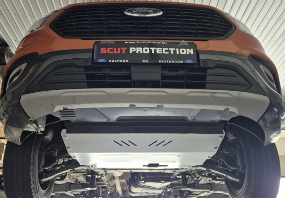 Aluminum skid plate for Ford Transit FWD