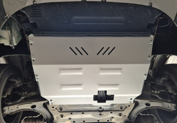 Aluminum skid plate for Ford Transit FWD
