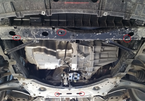 Aluminium skid plate for Nissan Qashqai J11
